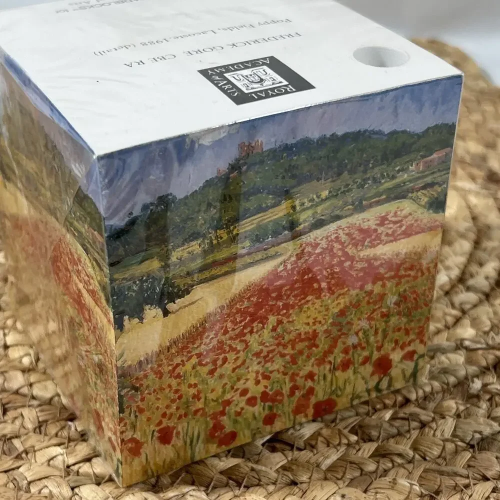 Padblocks Note Pad Cube Poppy Fields Lacoste Royal Academy of Arts Pen Holder